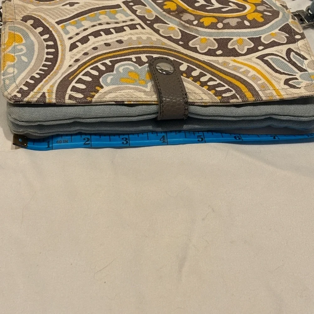 Thirty-One Crossbody Bag – Blue & Yellow Pattern - Picture 11 of 11